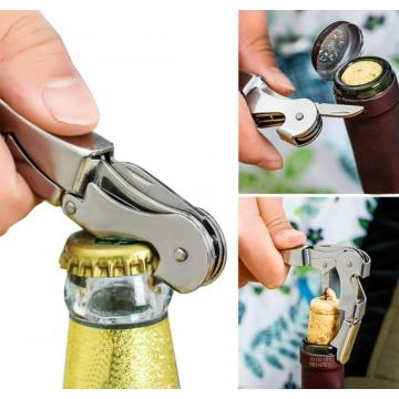 Premium All-In-One Kellner Korkenzieher Flaschenöffner für Bier