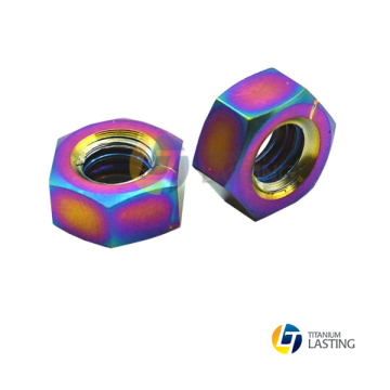 Titanium Hex Flange Head Nuts for Motorcycle