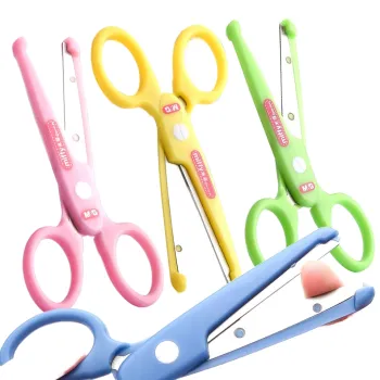 M&G Cute Colorful Safe Paper Scissors for Kids' Crafts and Art Projects
