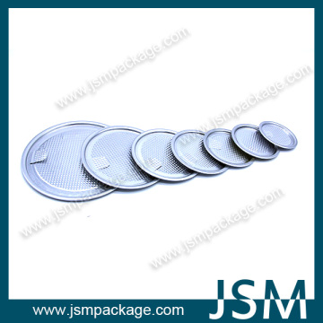 99mm diameter aluminum easy open lid for food paper cans