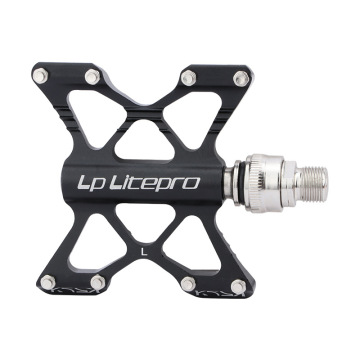 Litepro K5 Aluminium Alloy Bearing Pedal - Quick Release Folding Bike Pedal for Folding/Road Bikes