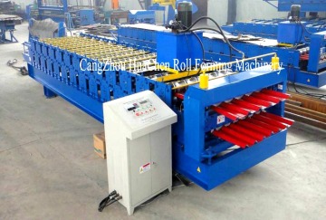 Steel tile making machinery / glazed tile roll forming machine