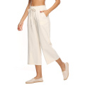 Hohe Taille -Kordelzug Casual Lose Hosen