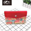 Traffic symbol style PU cosmetic bag