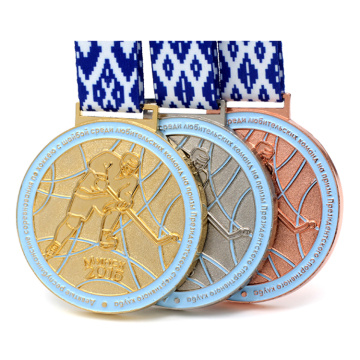 Anpassade ishockey race -medaljer