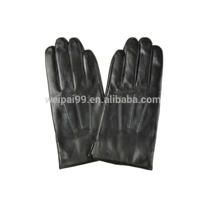 The classic gentleman men sheepskin leather gloves