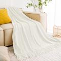 Warm Knitted Throw Blankets for Couch and Bed