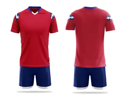 OEM ODM Football Jersey Custom Men Adult Orange Yellow Team Sublimation Full Breathable Quick Dry Soccer Jersey Football Set