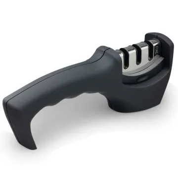 Professional 3-Stage Tungsten Steel Manual Knife Sharpener: Precision Sharpening System for Kitchen Knives