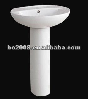 Bathroom Ceramic Pedestal Wash Basin KB-2014