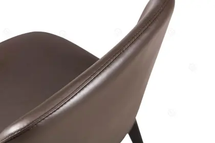 Italian minimalist leather Sophie single chairs