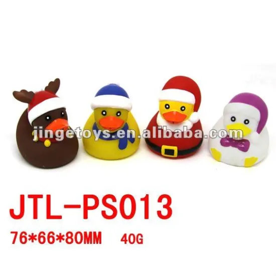 Rubber squirt bath duck toy for Christmas