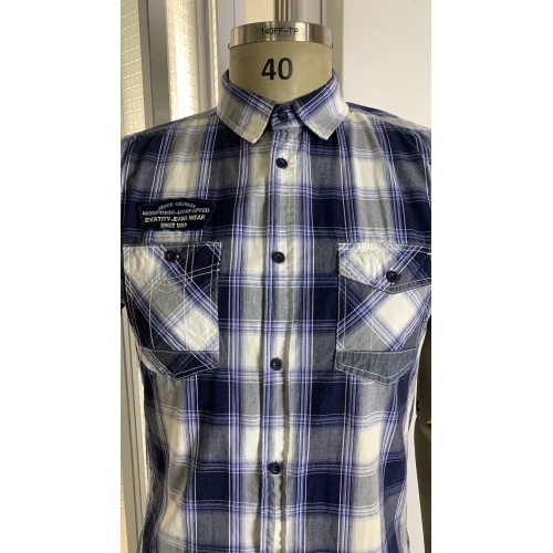 New Design Fashion Men's Short Sleeve Dress Shirt