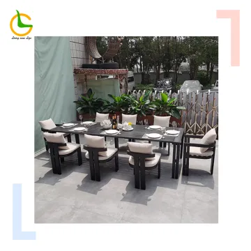 Hotel Outdoor Dining Set - Patio Furniture, Garden Table and Chairs, Aluminum Outdoor Tables for Camping
