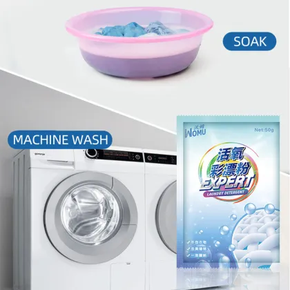 Laundry Detergent Household Cleaning Chemicals liquido para lavar ropa Portable washing powder Travel wear 50g Phosphorus free