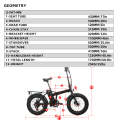 48V500W12.5AH 20 '' Pneus de gordura dobráveis ​​Passo sobre bicicleta elétrica