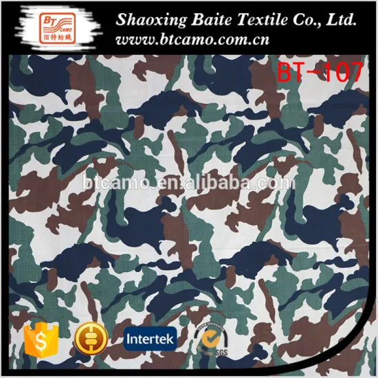 Wholesale reliable quality military camouflage printing fabric BT-107