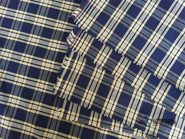 Shirt Fabric Cotton Yarn Dyed Woven Fabric Men