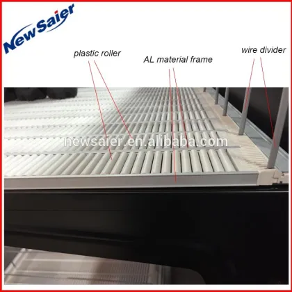 always front shelf roller runner for supermarket shelves