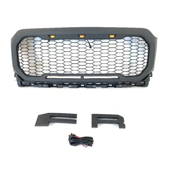 Matte Black Front Mesh Style Car Grills for Ford F150 - 2021 New Arrival Without Camera Hole