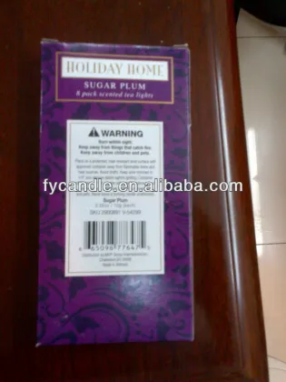Sugar Plum Purple Chauffe-Plats/Velas/ Bougies/Tea lights
