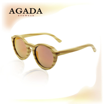 Retro Round Style Handmade 100% Bamboo Sunglasses