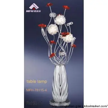 Indoor decoration sliver gold table lamp