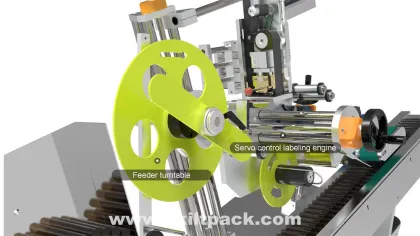 Horizontal Labeling Machine for Paper Tubes