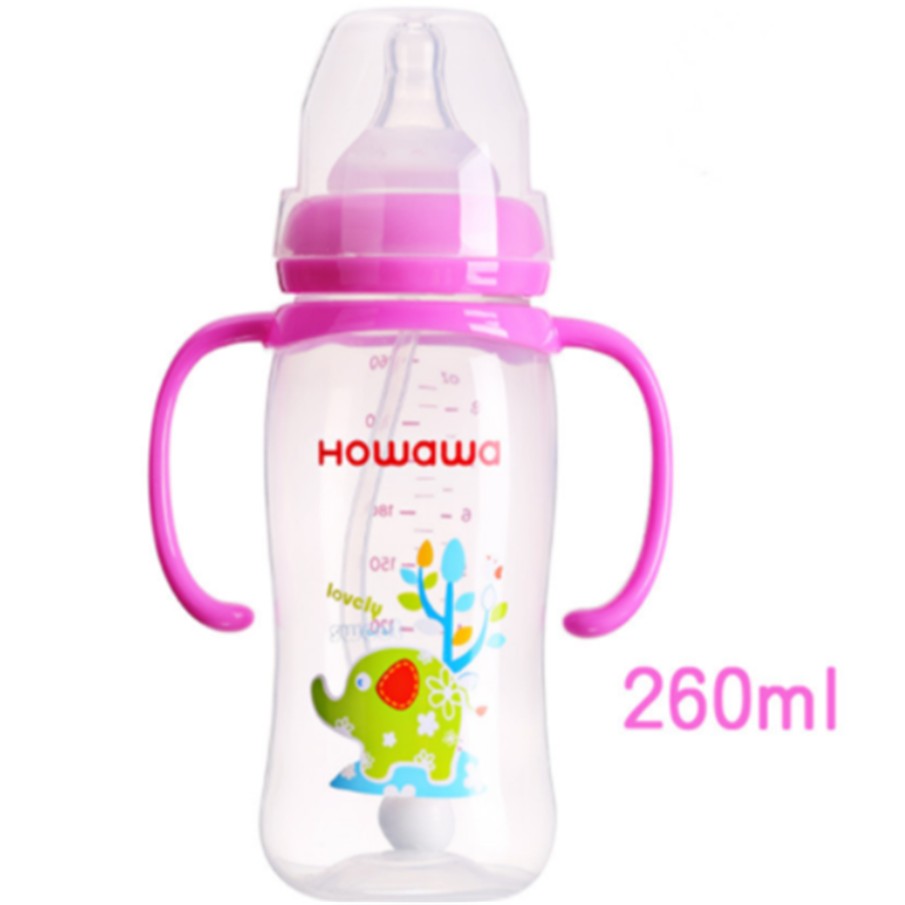 زجاجة الرضع PP مع مقبض زجاجة الرضاعة الطفل