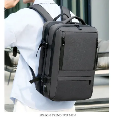 2024 Expandable package body With charging port Honeycomb back cushion waterproof Computer backpack