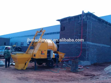 best construction machinery mobile electric concrete cement mixer pumps
