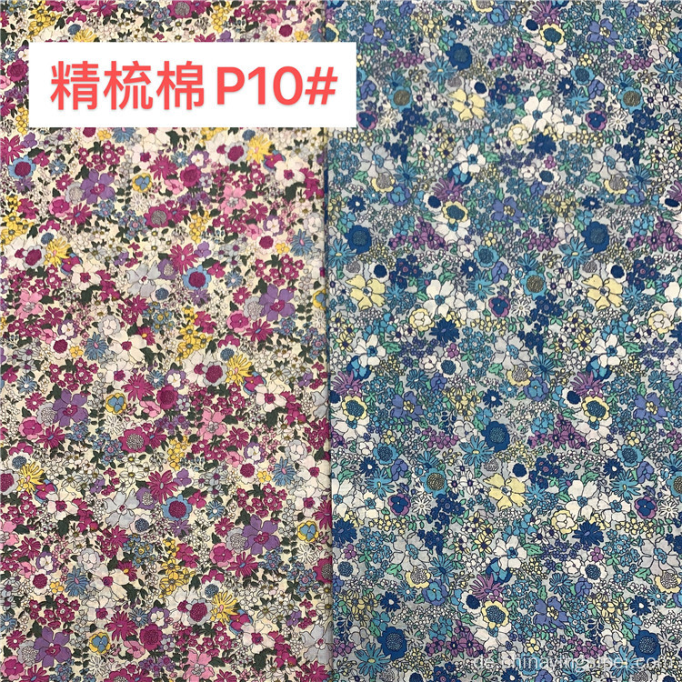 Stock Lot Plain Custom Blumen digital bedrucktes Cottontextile Stoff