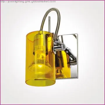 The European Yellow Glass Wall Lamp