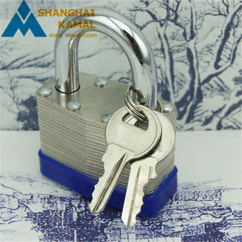 Laminated padlock for container