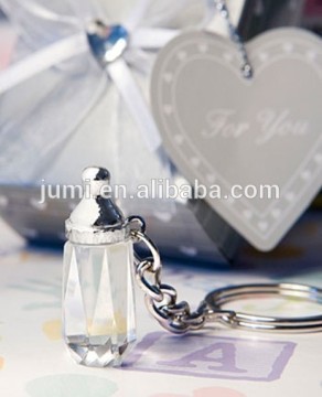crystal baby bottle keychains best baby shower favors