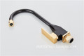 High-Quality Space Aluminum Anodized Surface Single Handle Sprayer Sink Mounted Black Gold Kitchen Faucet
