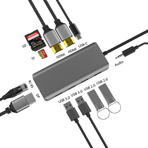 Dual HDMI DP USB TF/SD -Kartenleser USB3.0