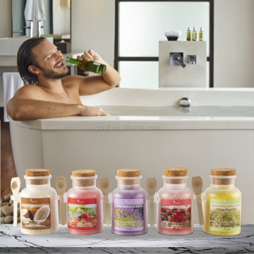 Lavender Foot Soak Bath Scrub with Epsom Salt and Rose Petals