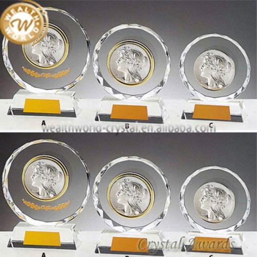 Best quality manufacture crystal award sports medals