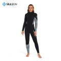 Donne della pelle di mare 4/3 mm wetsuit anteriore cerniera del torace