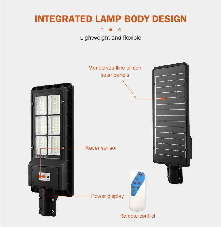 40w ip65 شركات إنارة الشوارع بالطاقة الشمسية المتكاملة