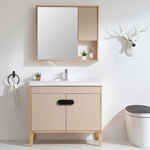 Élégant armoire de salle de bain à double porte