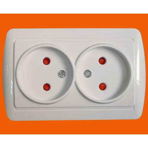 Двойная электрическая настенная розетка для поверхностного монтажа (S8209)