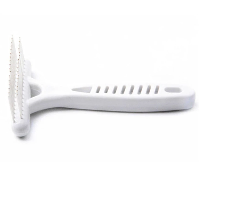 White Rake Comb for Dogs Short Long Hair