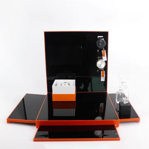 Customized big modern acrylic watch display stand