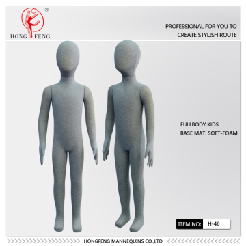 dressing Soft Foam kids full body mannequins