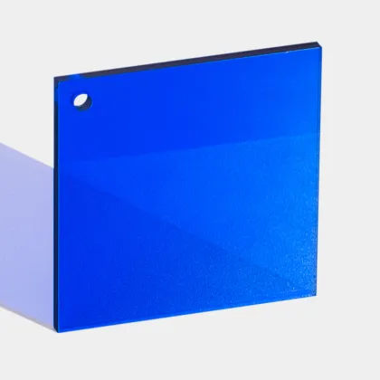 Klein Blue Acrylic Sheets: 3mm/5mm Thickness, Colorful Raw Materials, High Transparency - Customizable Plexiglass Processing