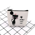 Cat style PU make up coin purse