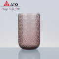 Wholesale colored wedding hotel crystal wine glass goblet