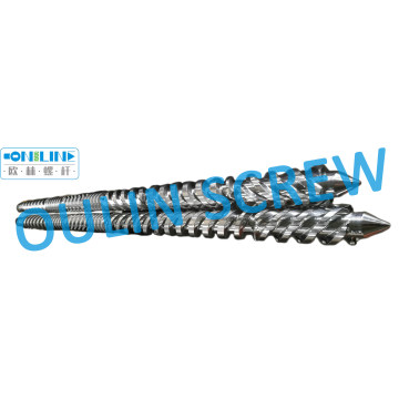 Krauss Maffei KMD110 Bimetallic Twin Paralllel Screw Barrel untuk Paip PVC